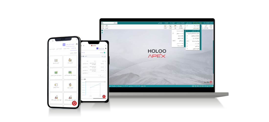 گزارشات آنلاین هلو APEX - افزونه های متصل به نرم افزار هلو - 2
